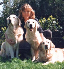 Annette mit Cassia, Dijou und Perdy in 2000
